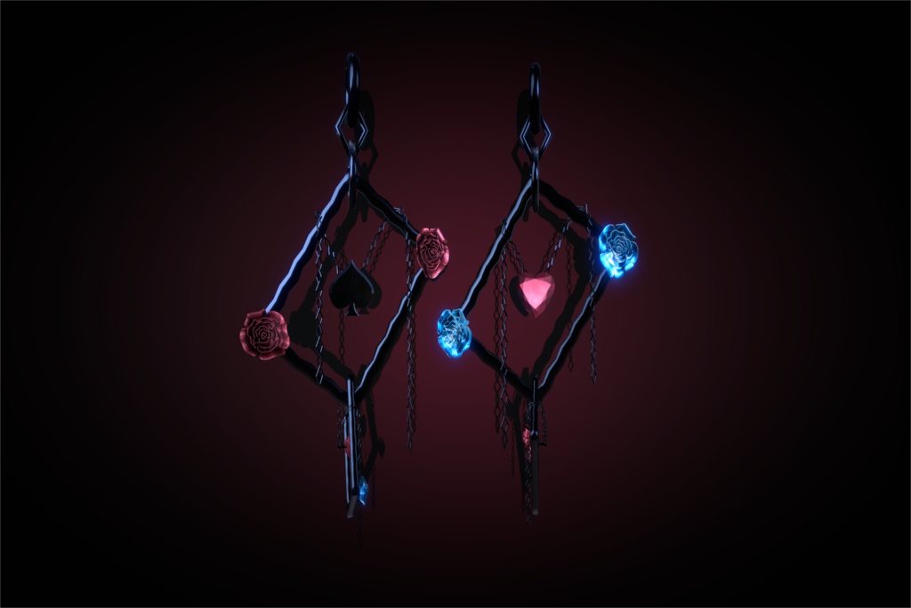 【VRChat用】ピアスセット