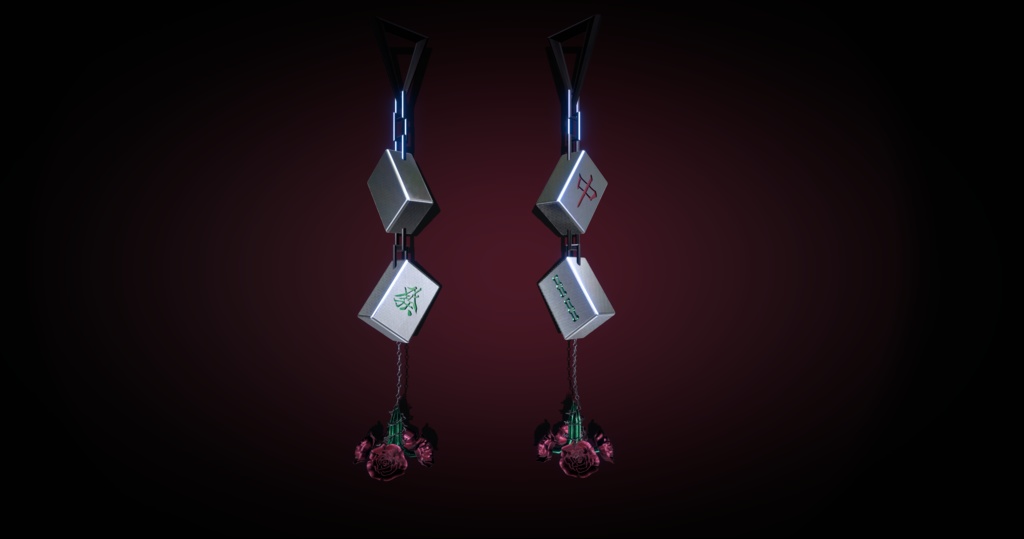 【VRChat用】ピアスセット