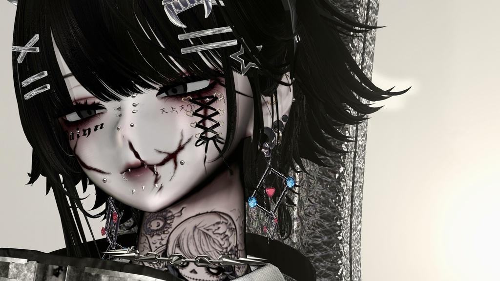 【VRChat用】ピアスセット