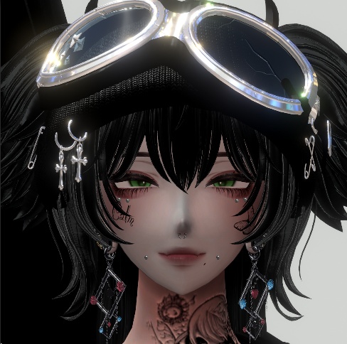 【VRChat用】ピアスセット