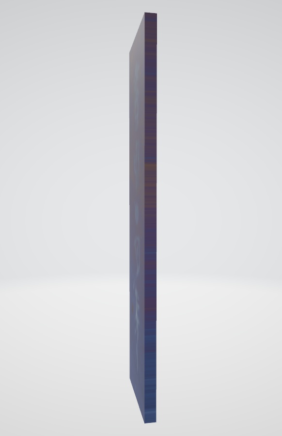 篆書金属板「壺中日月長」"Time" (2024.11)