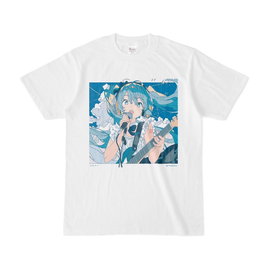 今日はボカロックを聴こ！Vol.2 ライブペイントTシャツ illustrated by KICO
