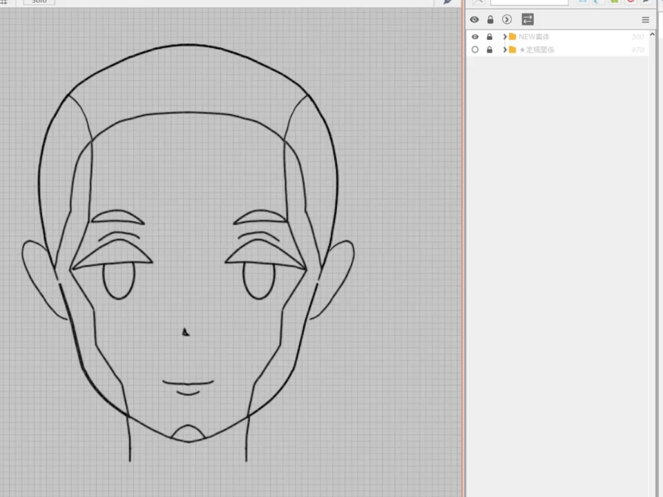 Live2D補助フェイスモデル