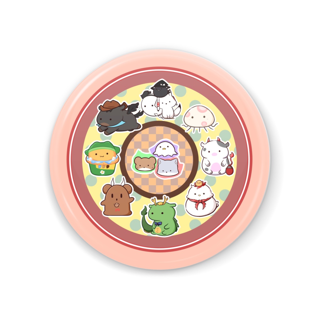 ゆるとうほう缶ミラー(56mm) 3種