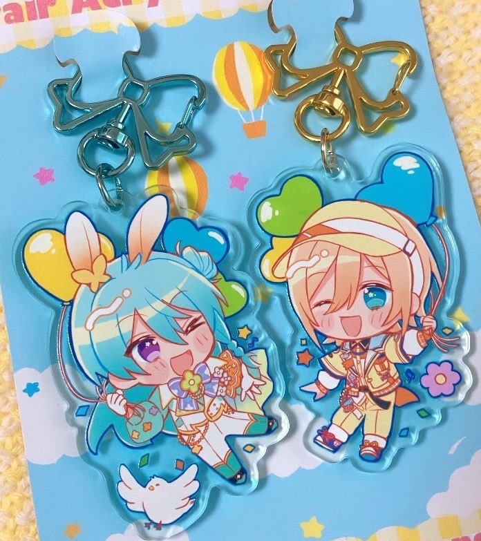 渉英ペアアクリルキーホルダー