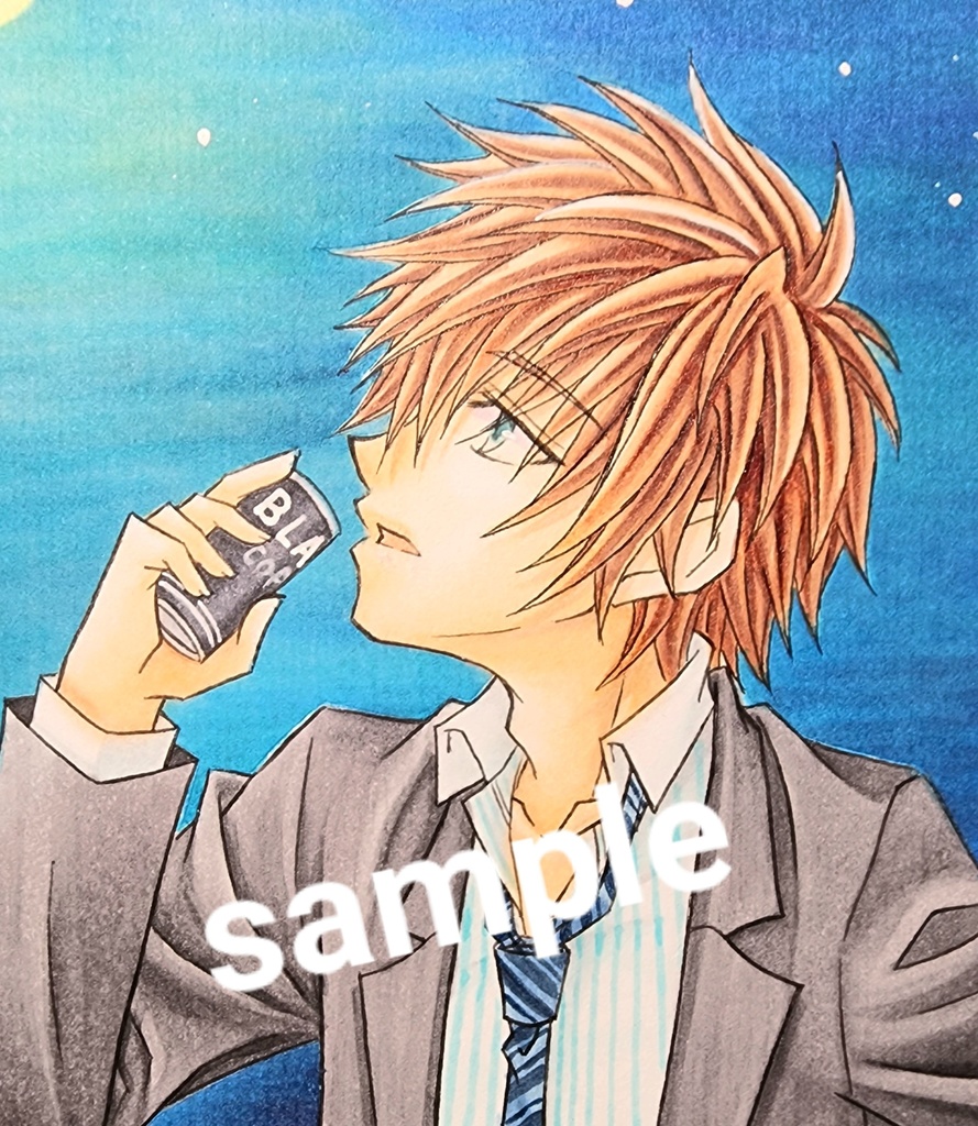 オリジナルイラスト① ―月灯りの下で―