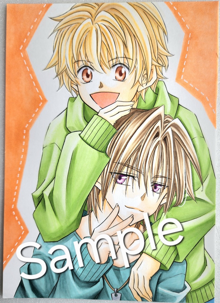オリジナルイラスト⑥　―仲良しな2人―