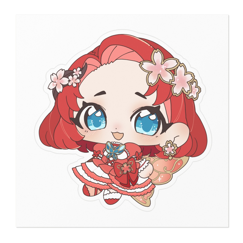 【常設】桜ノ宮ちぃちびキャラステッカー100㎜×100㎜