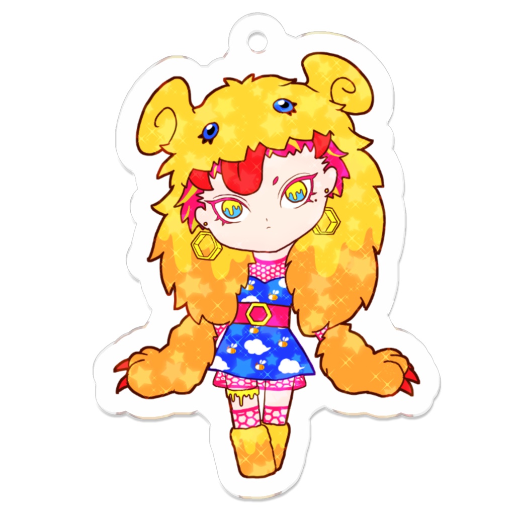 からふるぼでぃずアクリルキーホルダー（みつばち）