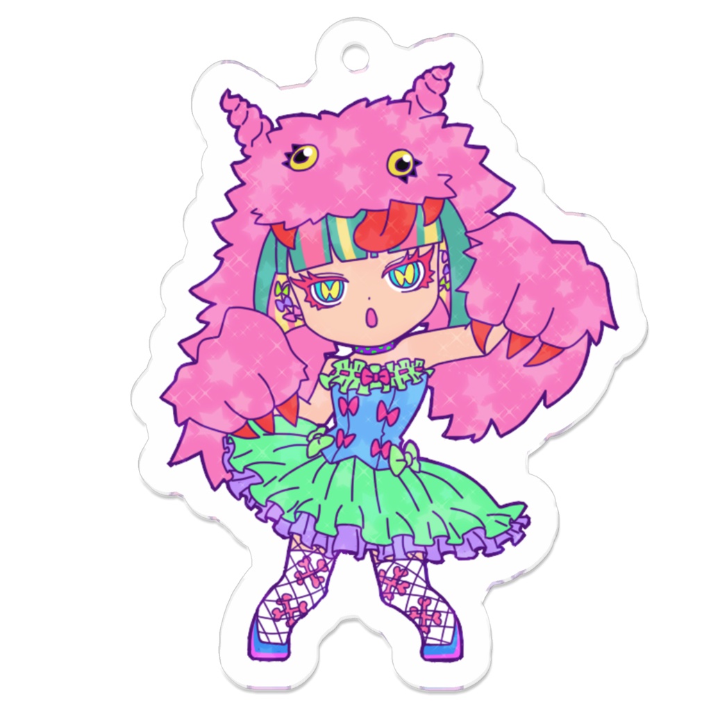 からふるぼでぃずアクリルキーホルダー（りぼん）