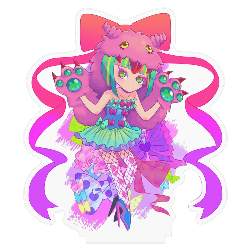 からふるぼでぃずアクリルフィギュアスタンド(りぼん)