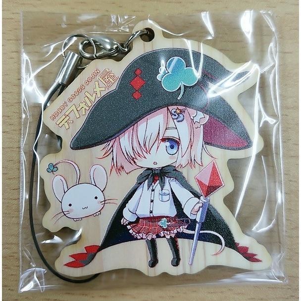木製ストラップ　デフォたん