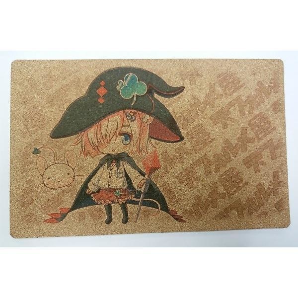コルクマウスパッドステッカー　デフォたん