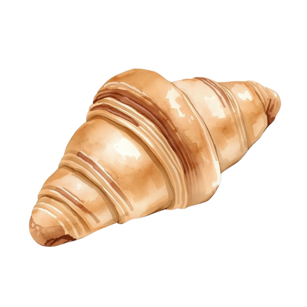 アンティークカフェの水彩クリップアート素材集(PNG10点セット)