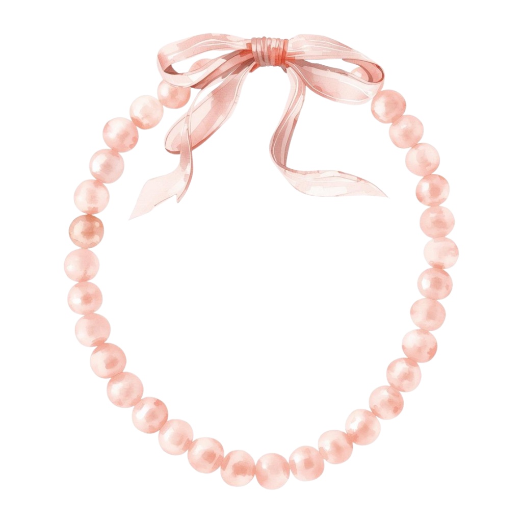 ピンクのヴィンテージガール 水彩クリップアート10点セット(PNG)