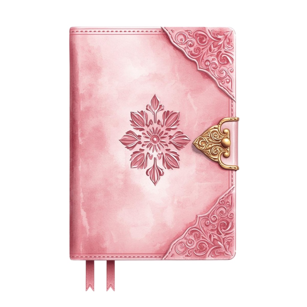 ピンクのヴィンテージガール 水彩クリップアート10点セット(PNG)