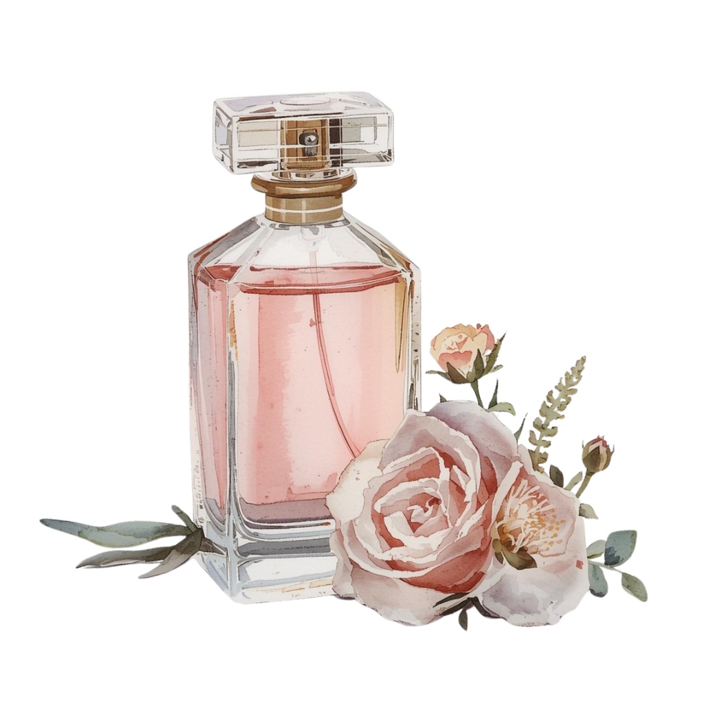 ピンクのヴィンテージガール 水彩クリップアート10点セット(PNG)