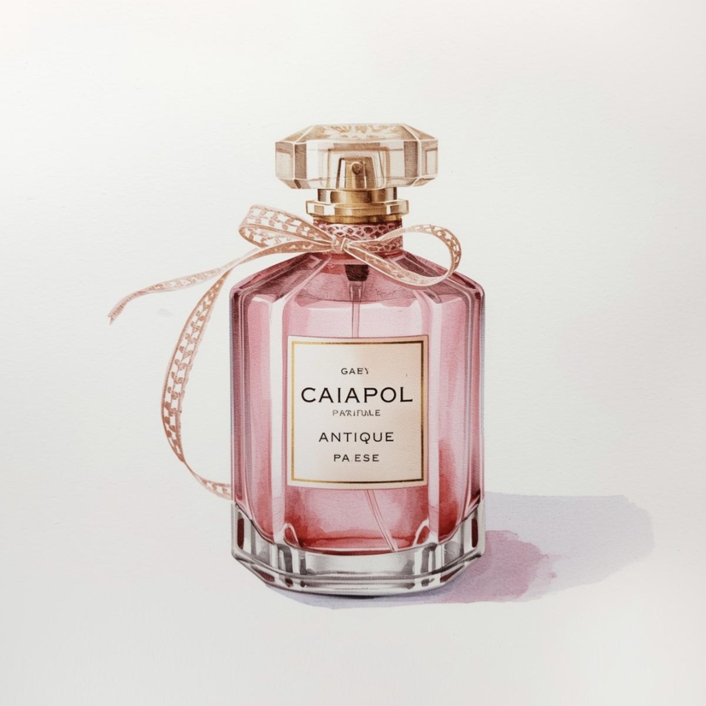 ピンクのヴィンテージガール 水彩クリップアート10点セット(PNG)