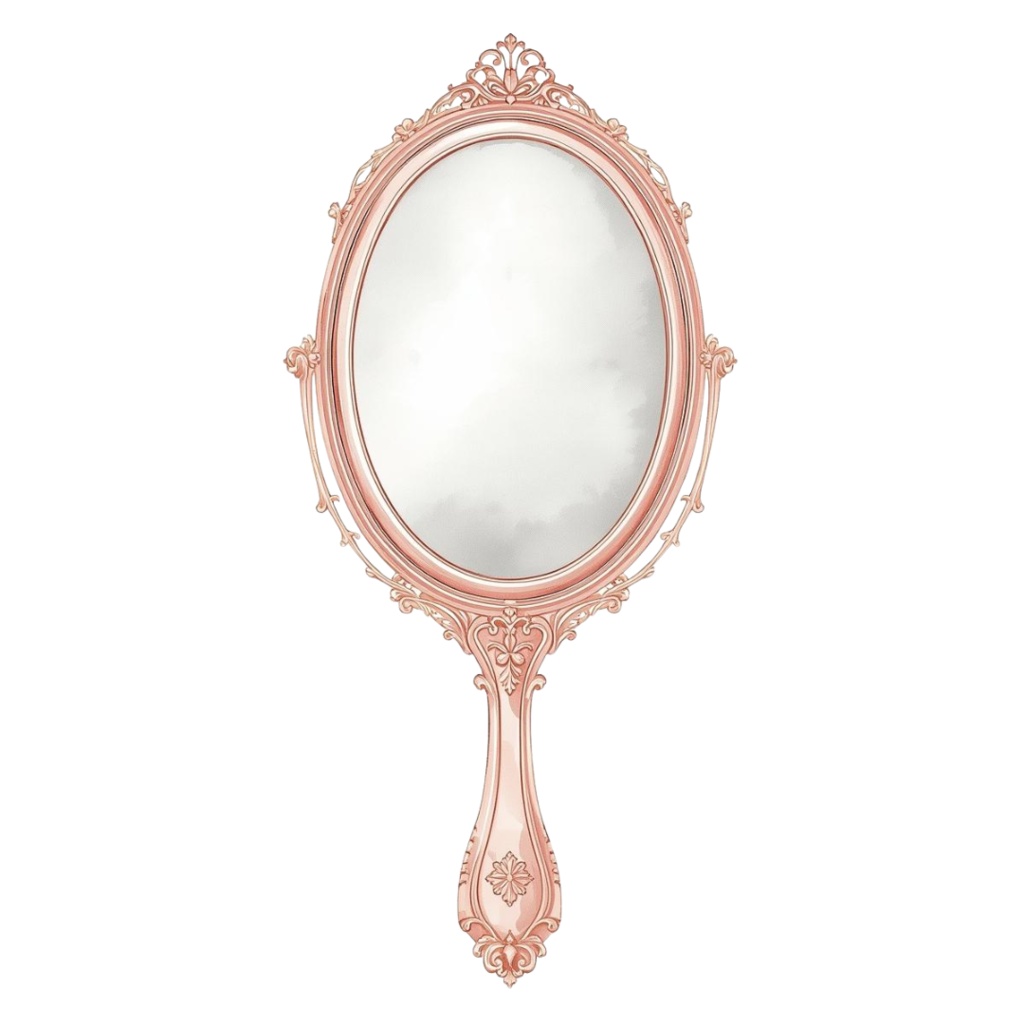 ピンクのヴィンテージガール 水彩クリップアート10点セット(PNG)