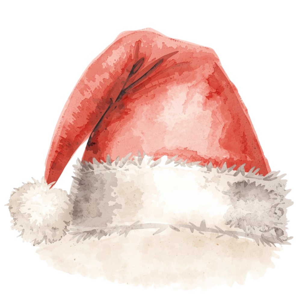 水彩アンティーク・クリスマスクリップアート10種セット