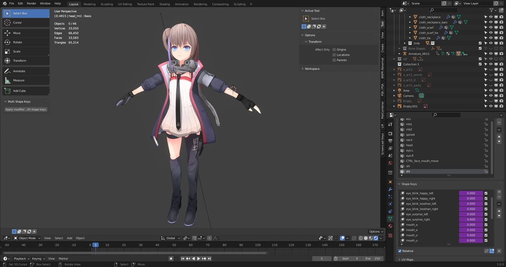Girls Frontline ST AR-15 - .blend file