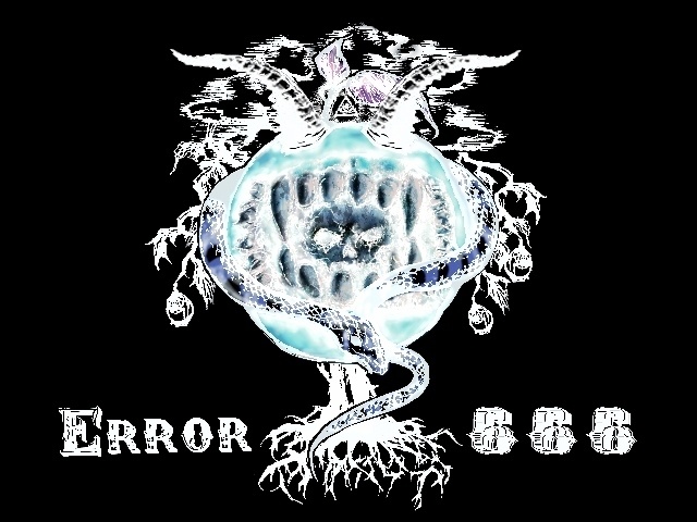 モテモテ人間撲滅パーカー(前面Error:666ロゴデザイン)