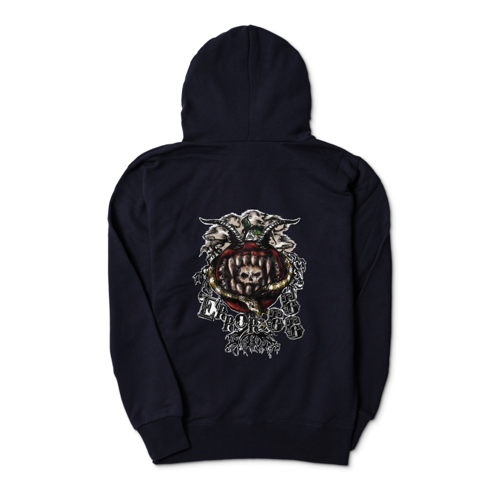 一撃必殺撲滅ジップパーカー NAVY