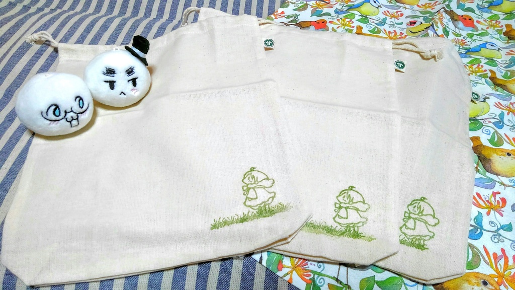 こめりかオーガニックコットン巾着