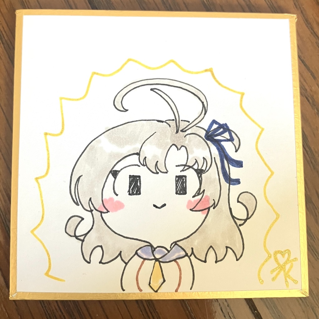 ミニ衣笠さん豆色紙(オーラ)