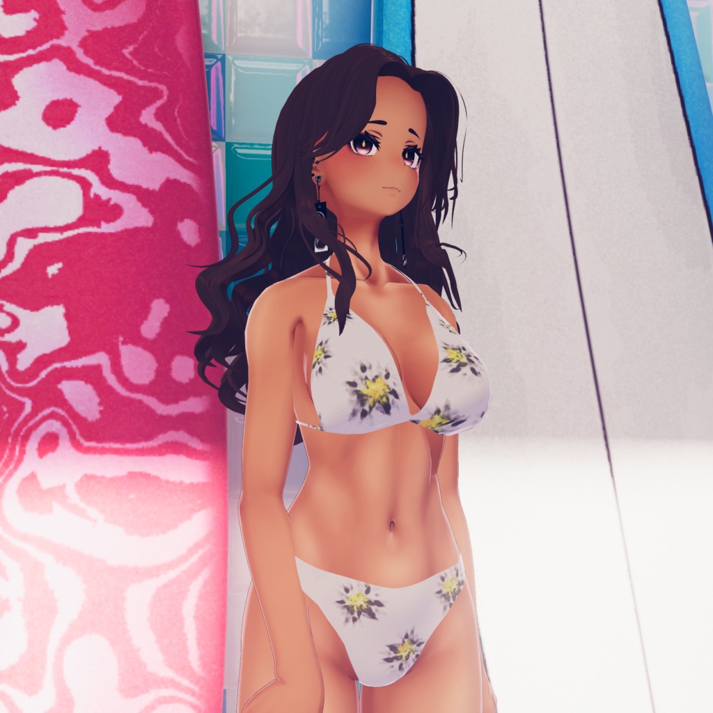 【Lasyusha対応】フラワープリントビキニ