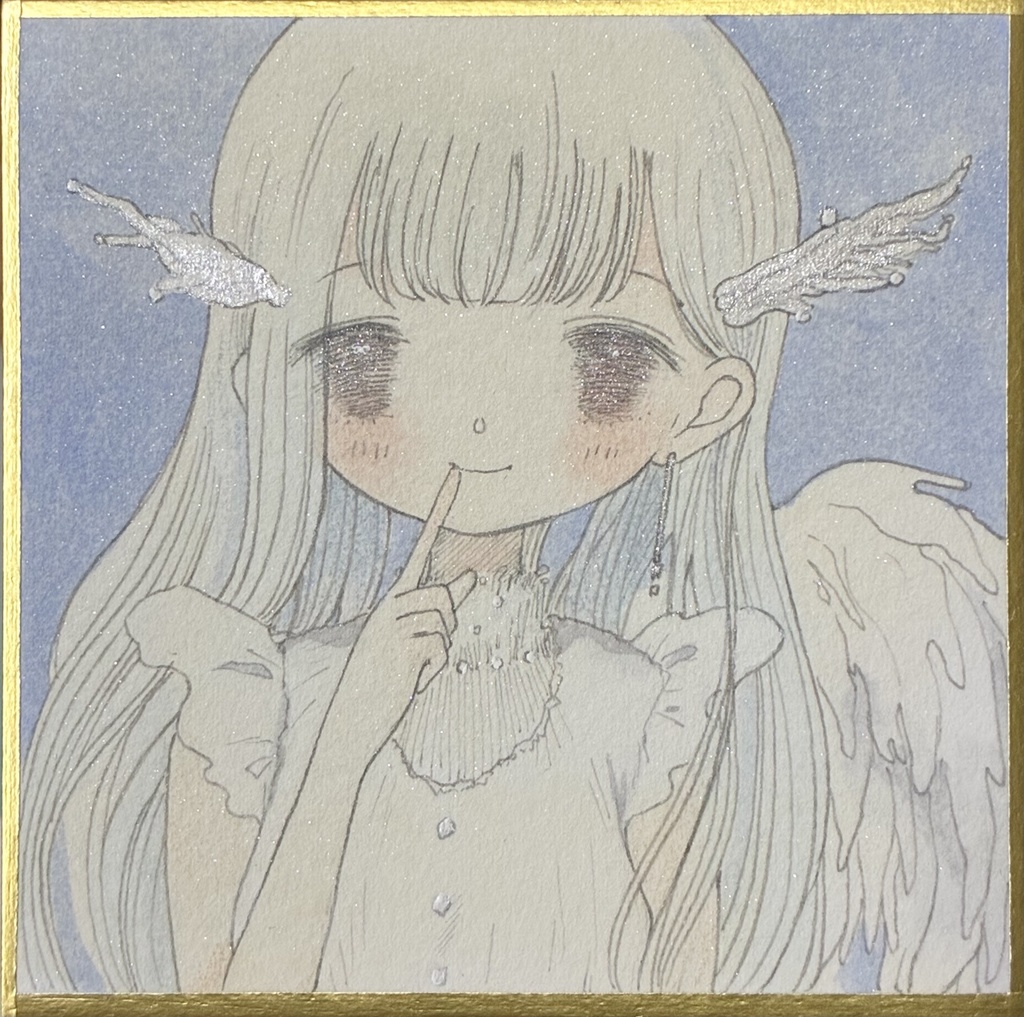 ミニ色紙原画【天使】