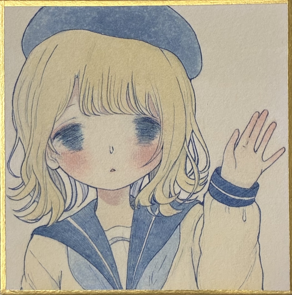 ミニ原画色紙【セーラー】