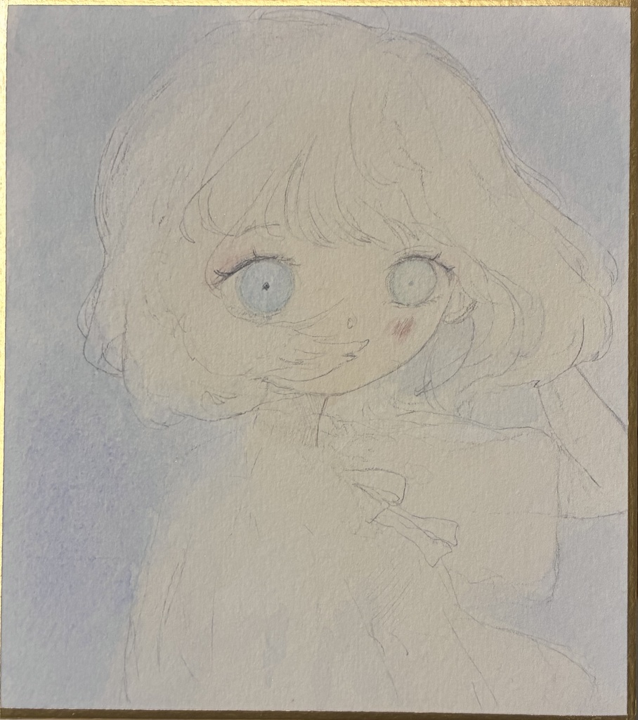 色紙原画【ふわり】