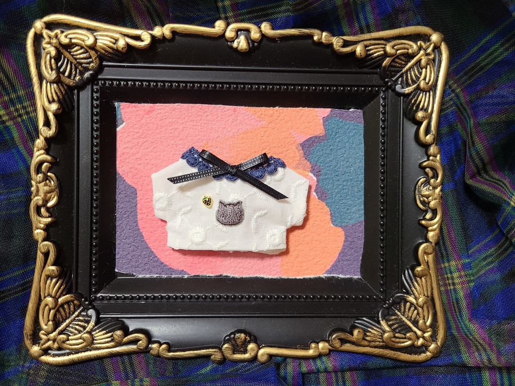 ねこ🐱といちご🍓コットン刺繍の服