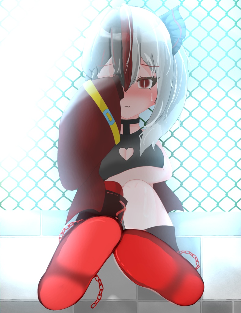 【森らむね。】暑い夏の放課後 アクリルフィギュア