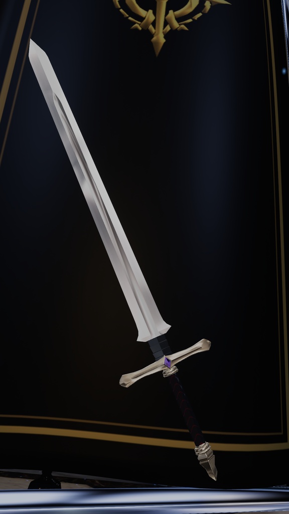 【VRChat想定】大剣 GREAT SWORD|抜刀ギミック・エンチャント・ワールド固定・武器ケース付き