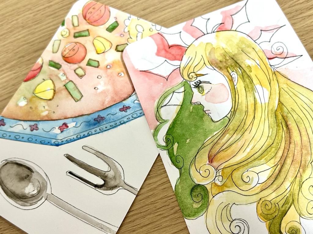 ドローイング原画4点セット