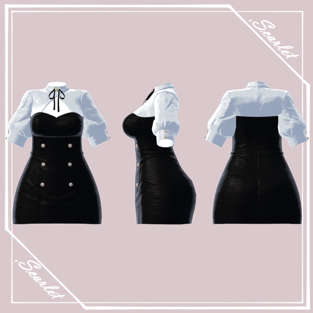 【SELESTIA】GirlyTightOnepiece【VRChat】