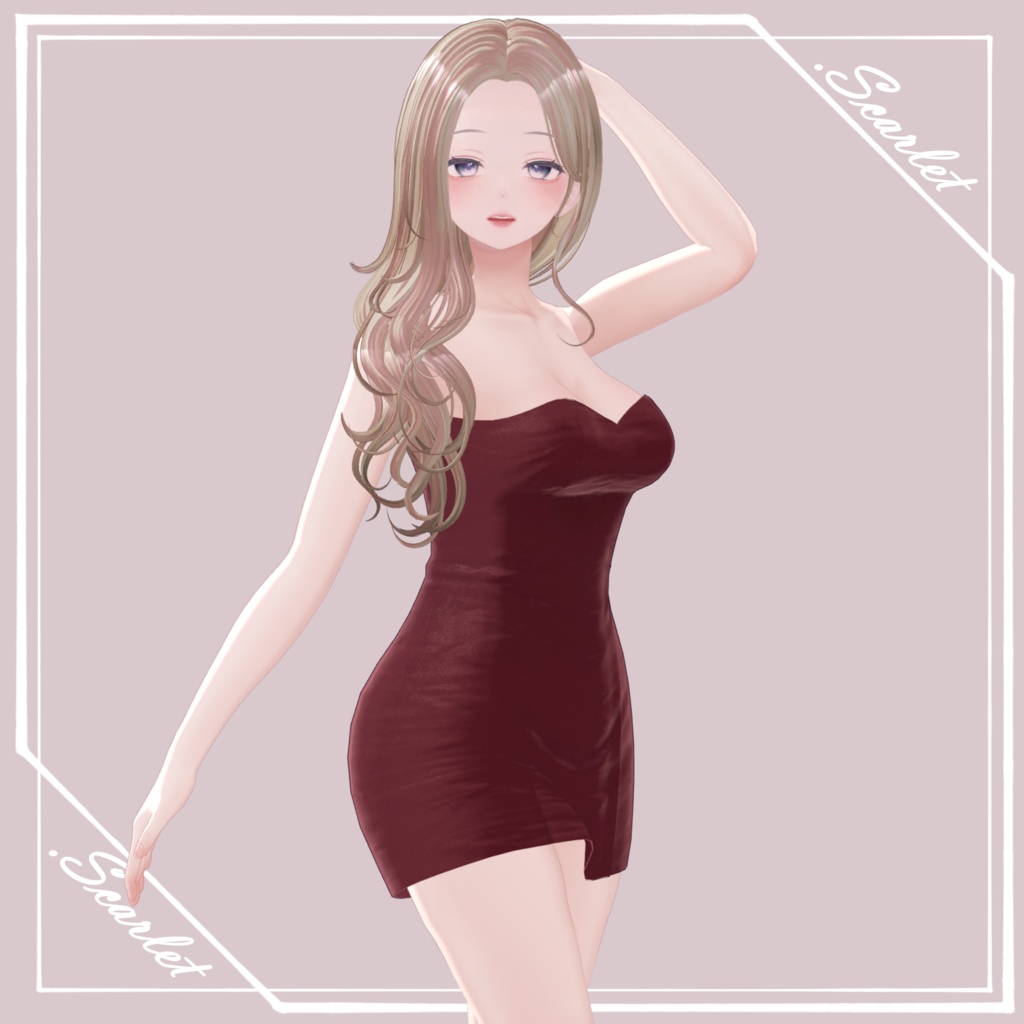 【SHINRA】GirlyTightOnepiece【VRChat】