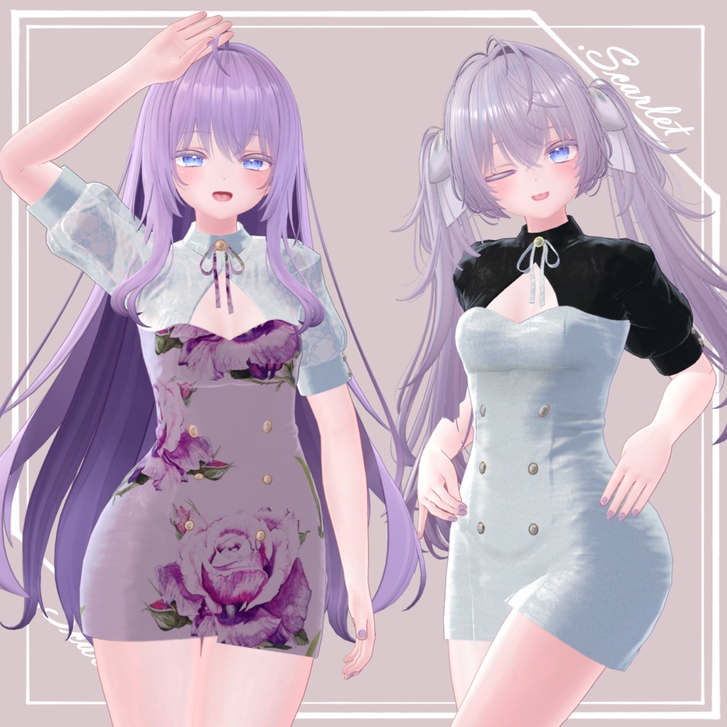 【MOE】GirlyTightOnepiece【VRChat】