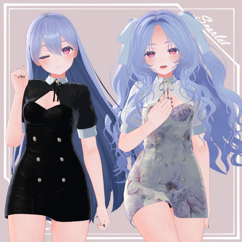 【KIKYO】GirlyTightOnepiece【VRChat】