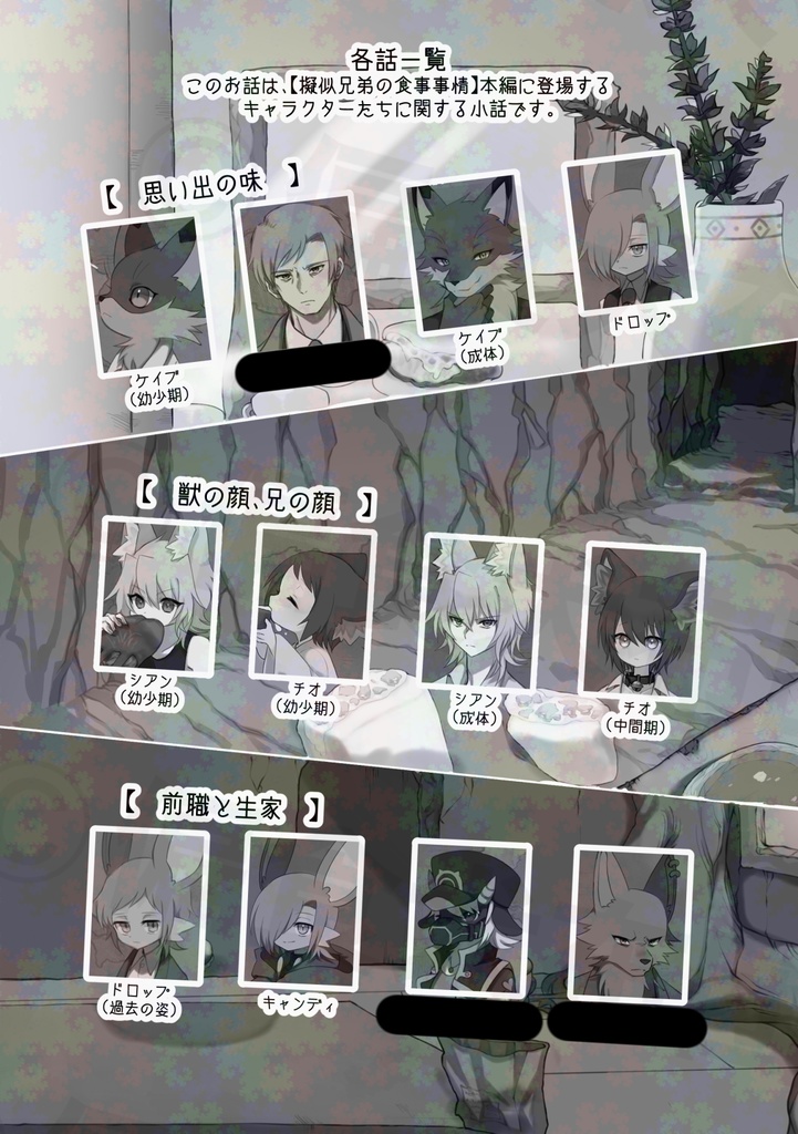 擬似兄弟の食事事情 小話詰め合わせ