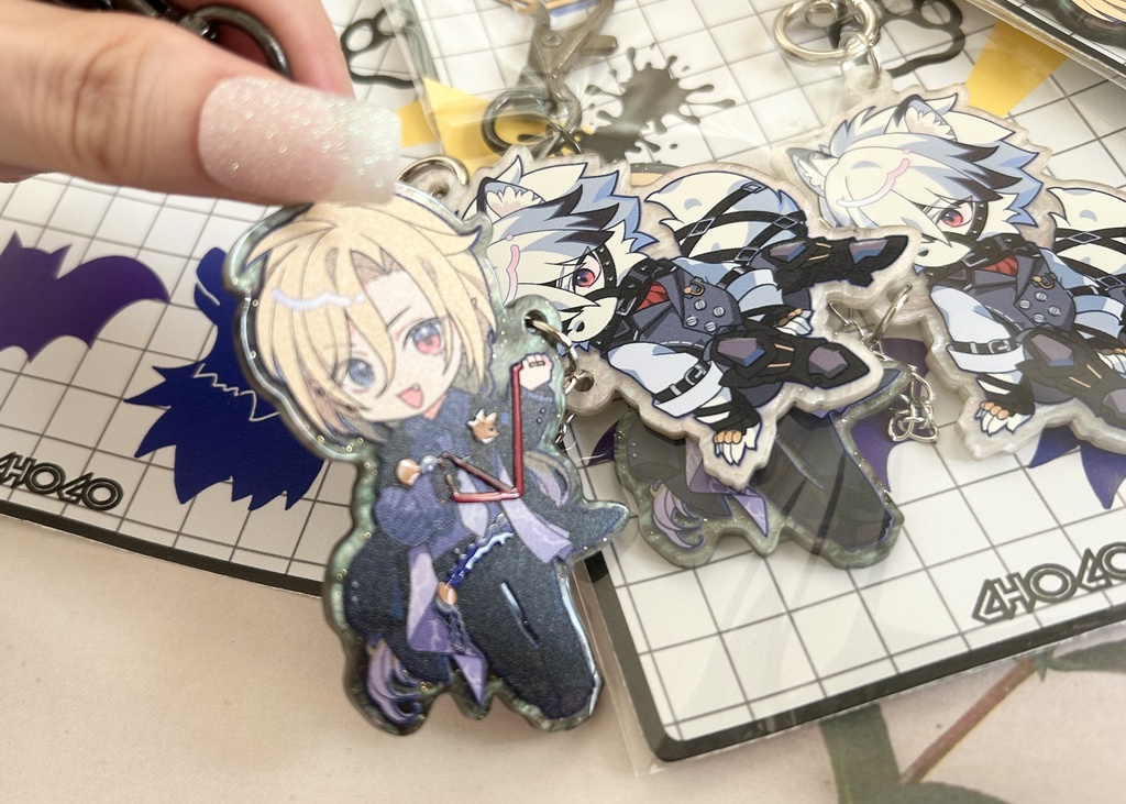 ライヒュ アクリルキーホルダーペアセット - Chocolate Shop - BOOTH