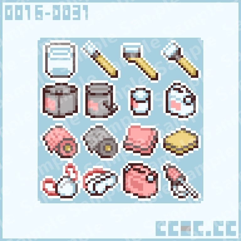 【工房にある道具シリーズ 0016-0031パック】