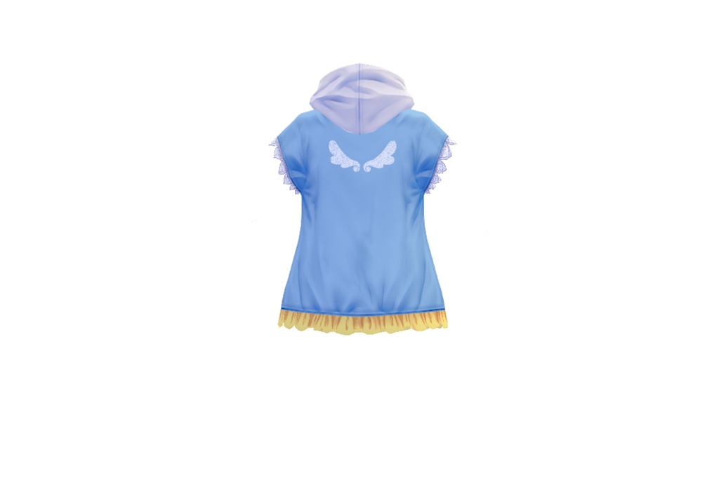 【女性VRoid用】パーカー天使風テクスチャ 【衣装・服・テクスチャ】