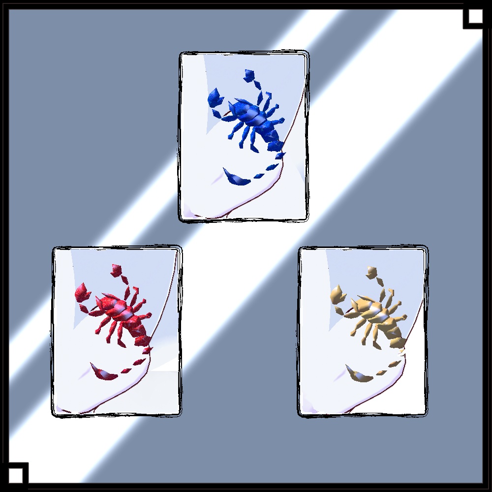 【正式版VRoid用】蠍のカフス【ヘアプリセット・はね毛・アクセサリー】