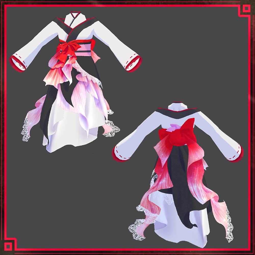 【正式版VRoid用】金魚浴衣【衣装・服・テクスチャ】