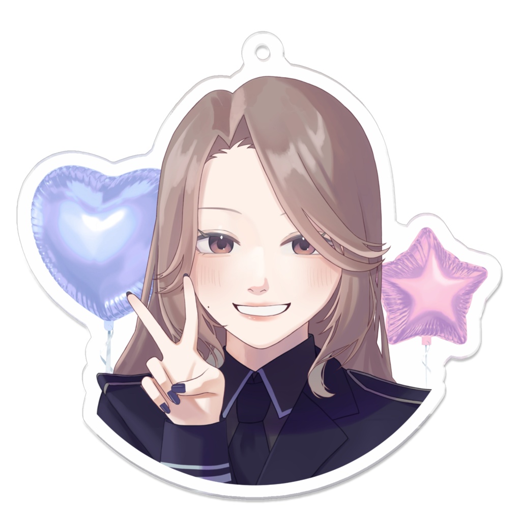 2周年記念 描きおろしアクリルキーホルダー