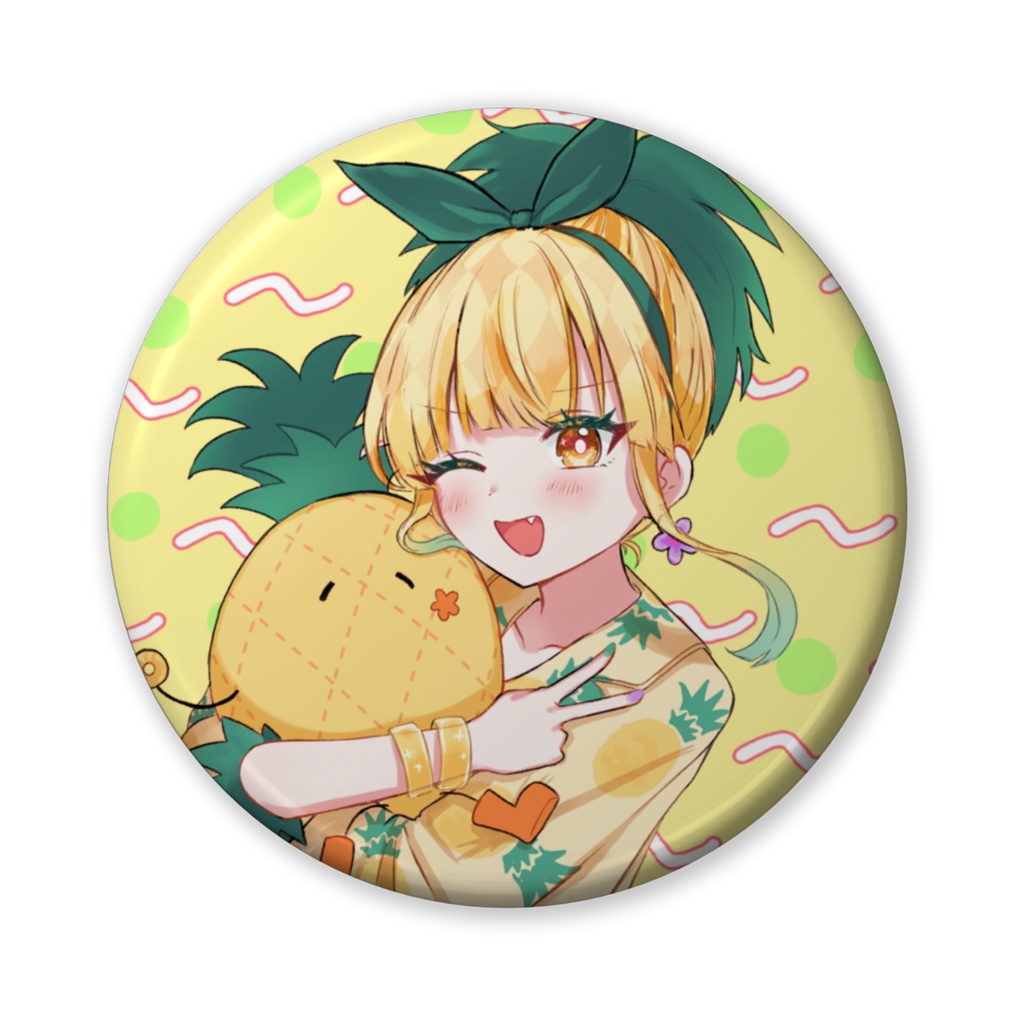 🍈🍍②メロぴねコラボ缶バッジ(2種類)