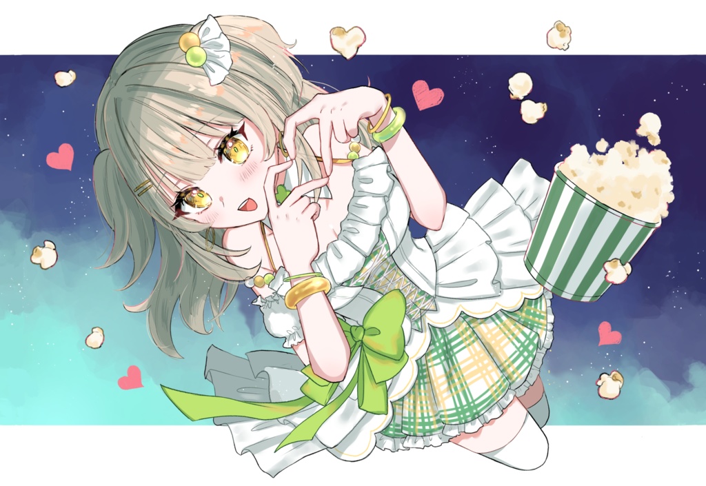 🍈🍍④【※1種類×10枚】メロぴねコラボポストカード10枚セット